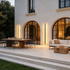 Linea Modern Outdoor Linear Wall Light | Slim Black LED Bar Wall Sconce, Waterproof, RGB or 3-Step