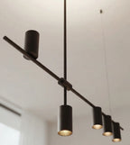 Cylo Modern Cylinder Ceiling Light | Black or White Powder-Coated Aluminum, Direct and Indirect Light