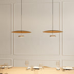 Walden Mid-Century Pendant Light | Retro Dimmable LED Dining Table Pendant, Black or Walnut-Look