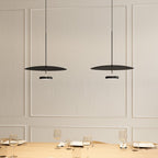 Walden Mid-Century Pendant Light | Retro Dimmable LED Dining Table Pendant, Black or Walnut-Look