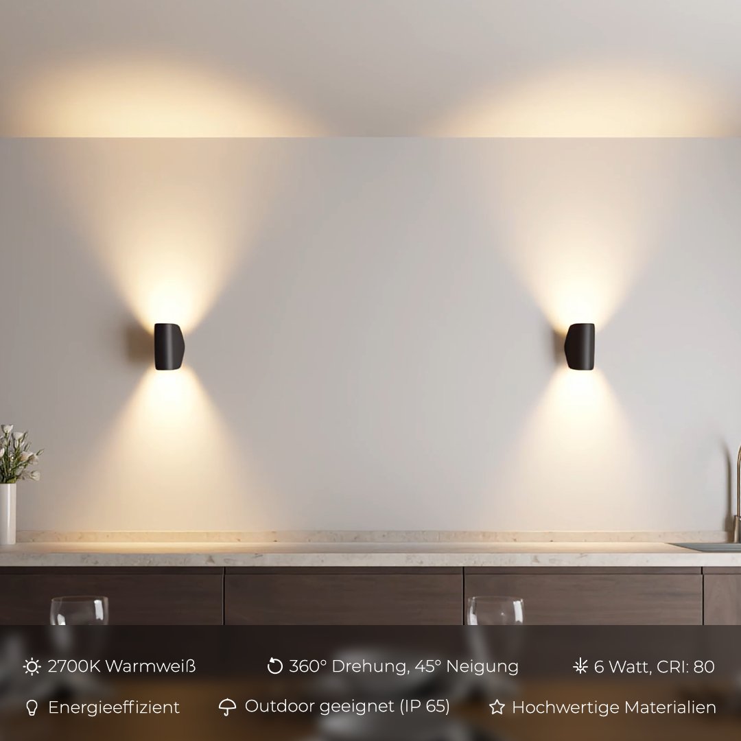Pivot Modern Outdoor Wall Light | Adjustable Black or White Aluminum LED Wall Sconce