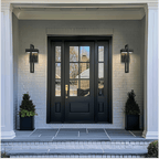 Vesper Modern Outdoor Wall Sconce | Black Stainless Steel LED Wall Light, Waterproof, Architectural