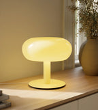 Fungo Mid-Century Mushroom Table Lamp | Dimmable LED Hand-Blown Glass Lamp with Touch Control