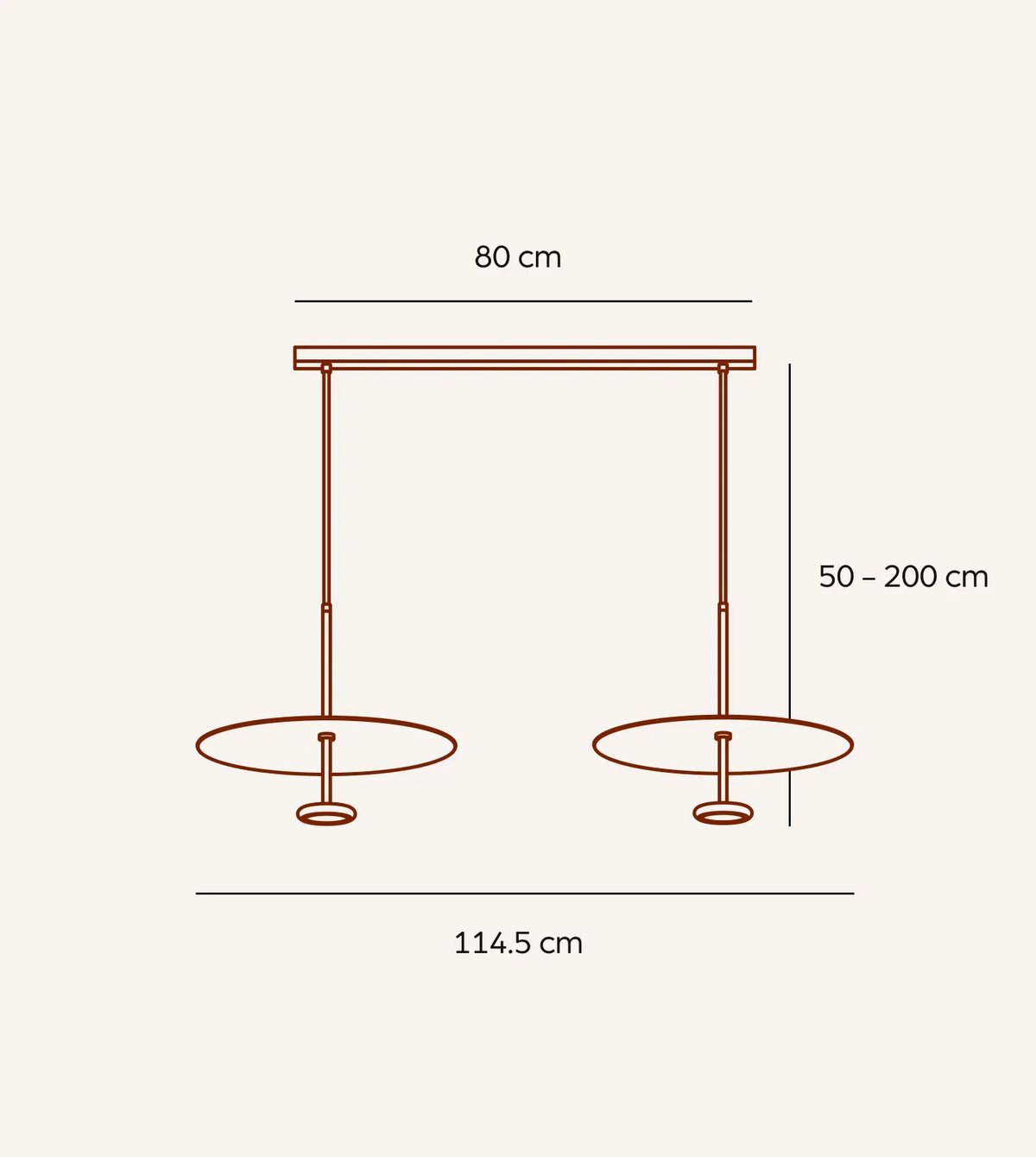 Walden Mid-Century Pendant Light | Retro Dimmable LED Dining Table Pendant, Black or Walnut-Look