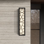 Meridian Modern Linear Outdoor Wall Light | Matte Black Continuous LED Bar, Warm White, Hardwired