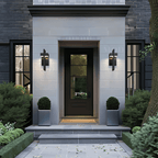 Vesper Modern Outdoor Wall Sconce | Black Stainless Steel LED Wall Light, Waterproof, Architectural