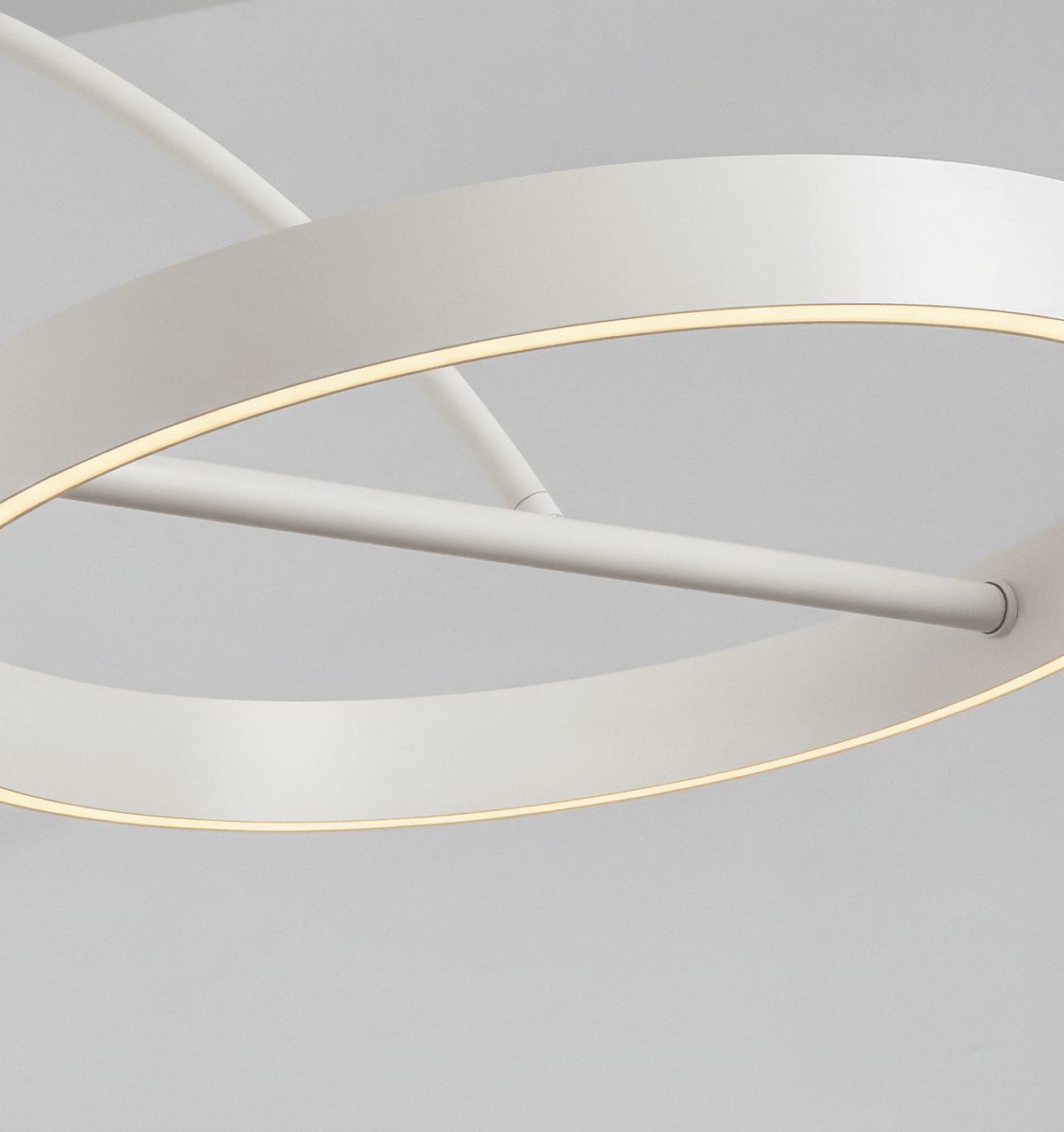 Aurelia Modern Arc Floor Lamp | Dimmable LED Ring Floor Light with Remote, Black Chrome or White
