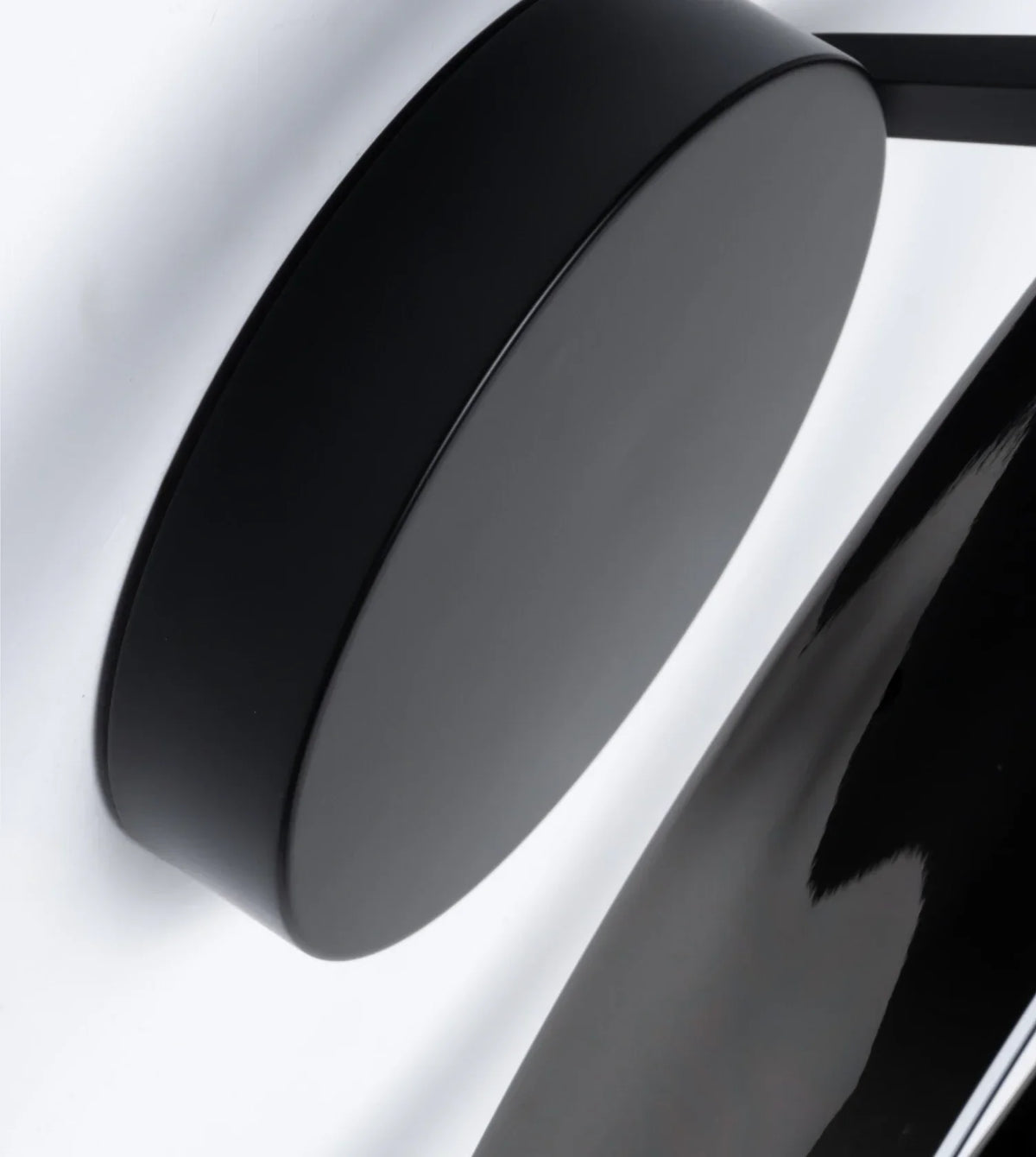 Solis Modern Ring Ceiling Light | Dimmable LED Ceiling Fixture with Remote, Matte White or Black Chrome