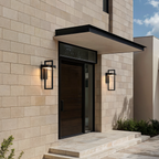 Vesper Modern Outdoor Wall Sconce | Black Stainless Steel LED Wall Light, Waterproof, Architectural