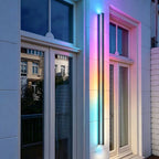 Linea Modern Outdoor Linear Wall Light | Slim Black LED Bar Wall Sconce, Waterproof, RGB or 3-Step