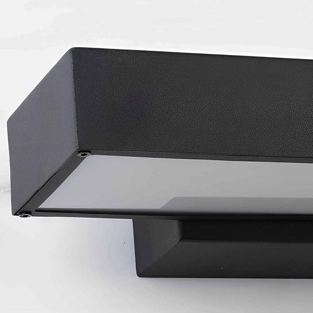 Argus Modern Linear Outdoor Wall Light | Black Stainless Steel LED Wall Sconce, Waterproof, Motion Sensor Option
