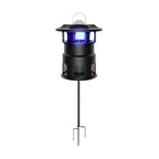 Nox Mosquito Trap Path Light | Purple LED Outdoor Garden Lantern, Black, Waterproof