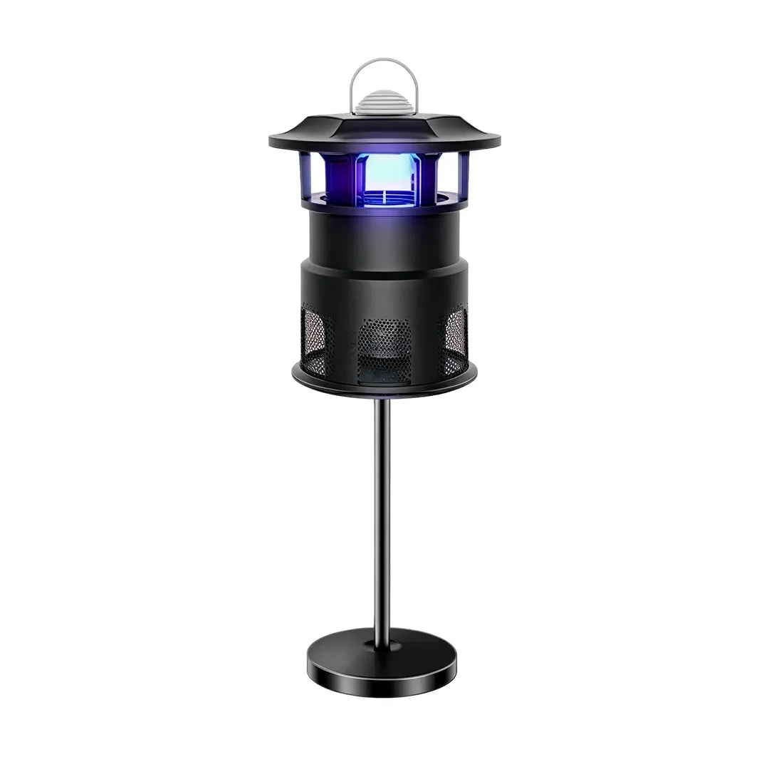 Nox Mosquito Trap Path Light | Purple LED Outdoor Garden Lantern, Black, Waterproof