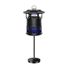 Nox Mosquito Trap Path Light | Purple LED Outdoor Garden Lantern, Black, Waterproof