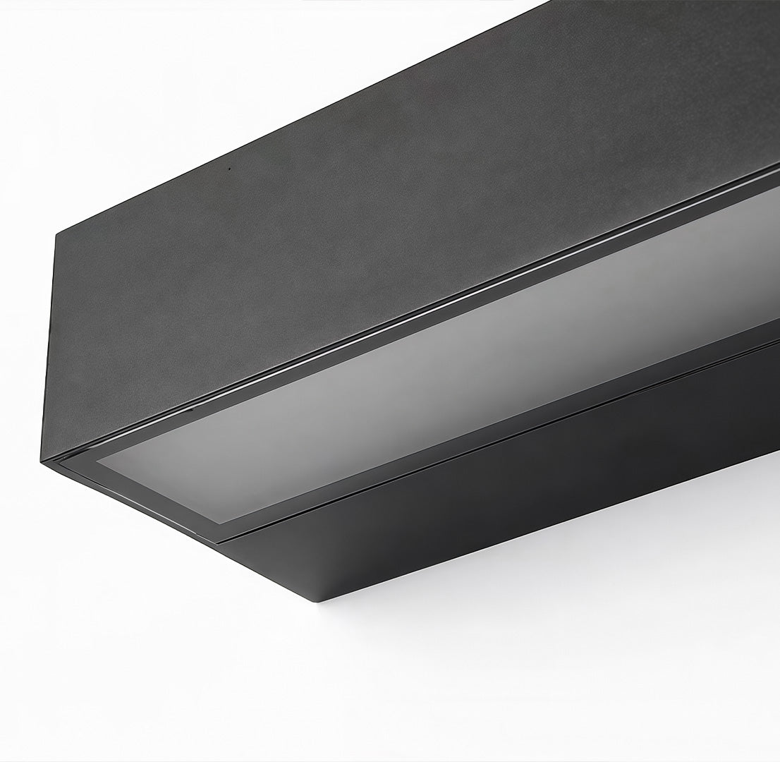 Lintel Modern Linear Porch Light | Black Aluminum LED Entry Wall Bar, Waterproof Indoor and Outdoor
