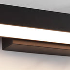 Argus Modern Linear Outdoor Wall Light | Black Stainless Steel LED Wall Sconce, Waterproof, Motion Sensor Option