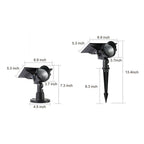 Beacon Solar Spot Lights Outdoor | Adjustable Aluminum Landscape Uplight for Trees and Gardens