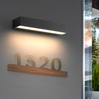 Lintel Modern Linear Porch Light | Black Aluminum LED Entry Wall Bar, Waterproof Indoor and Outdoor