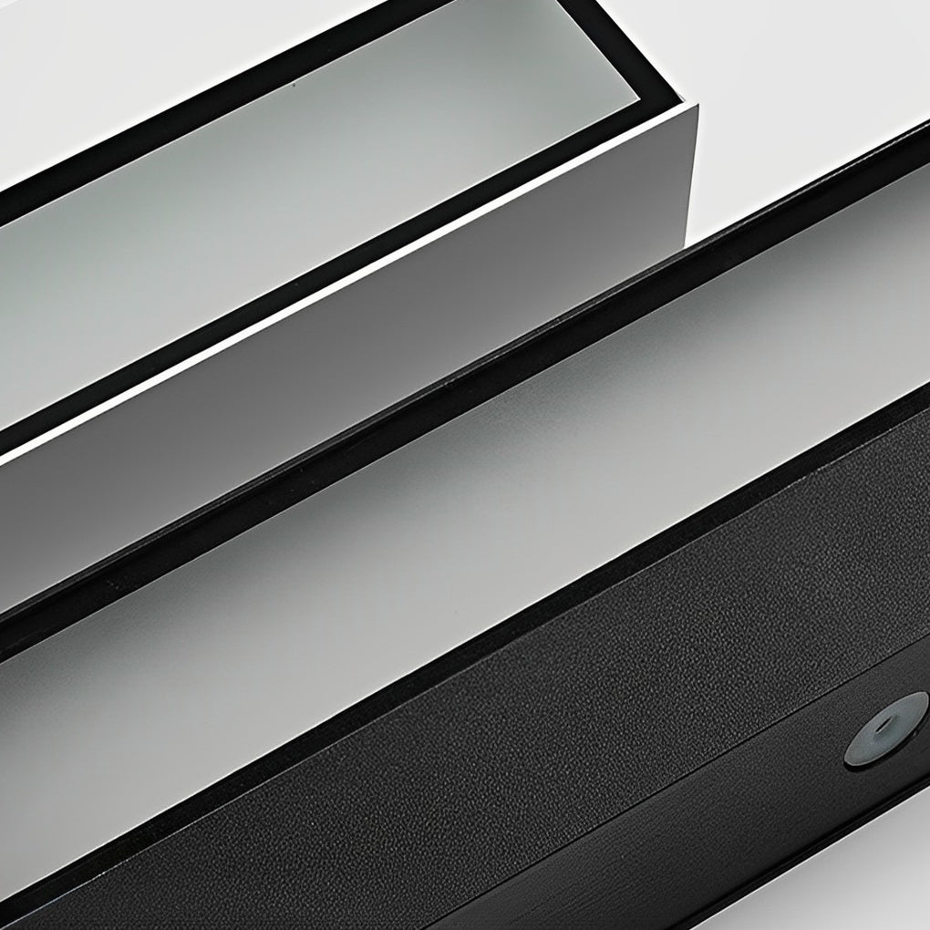 Lintel Modern Linear Porch Light | Black Aluminum LED Entry Wall Bar, Waterproof Indoor and Outdoor