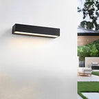 Lintel Modern Linear Porch Light | Black Aluminum LED Entry Wall Bar, Waterproof Indoor and Outdoor