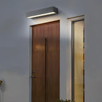 Lintel Modern Linear Porch Light | Black Aluminum LED Entry Wall Bar, Waterproof Indoor and Outdoor