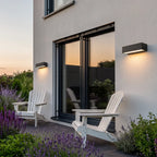 Lintel Modern Linear Porch Light | Black Aluminum LED Entry Wall Bar, Waterproof Indoor and Outdoor