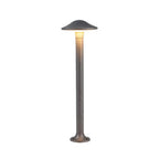 Morel Modern Mushroom Path Light | Gray Aluminum Outdoor LED Landscape Light, Warm White