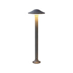Morel Modern Mushroom Path Light | Gray Aluminum Outdoor LED Landscape Light, Warm White