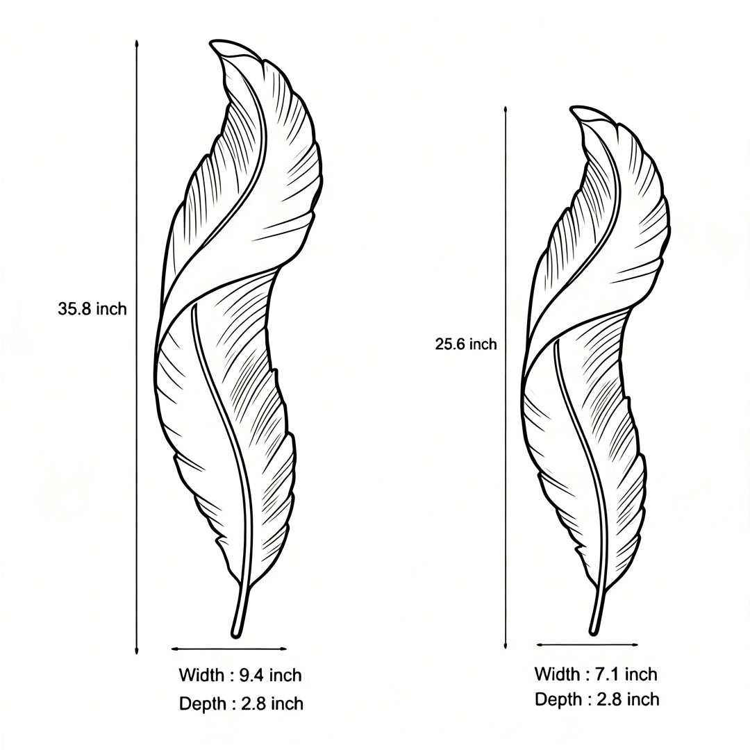 Plume Sculptural Feather Wall Light | Modern LED Wall Sconce in White, Blue or Pink Resin
