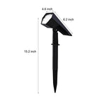 Vireo Solar Spike Light | Adjustable Outdoor Landscape Spotlight, Warm White or RGB LED