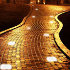 Glacier Solar Step Lights Outdoor | Ice Cube Crystal-Look LED Stair and Deck Lights, Waterproof