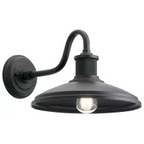 Granger Industrial Outdoor Wall Light | Metal Shade Wall Sconce, Dimmable, Vintage Edison Bulb Ready