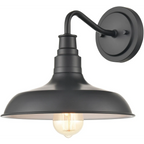 Granger Industrial Outdoor Wall Light | Metal Shade Wall Sconce, Dimmable, Vintage Edison Bulb Ready