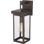 Wren Traditional Outdoor Wall Sconce | Classic Metal Wall Light with Clear Glass Shade, Dimmable