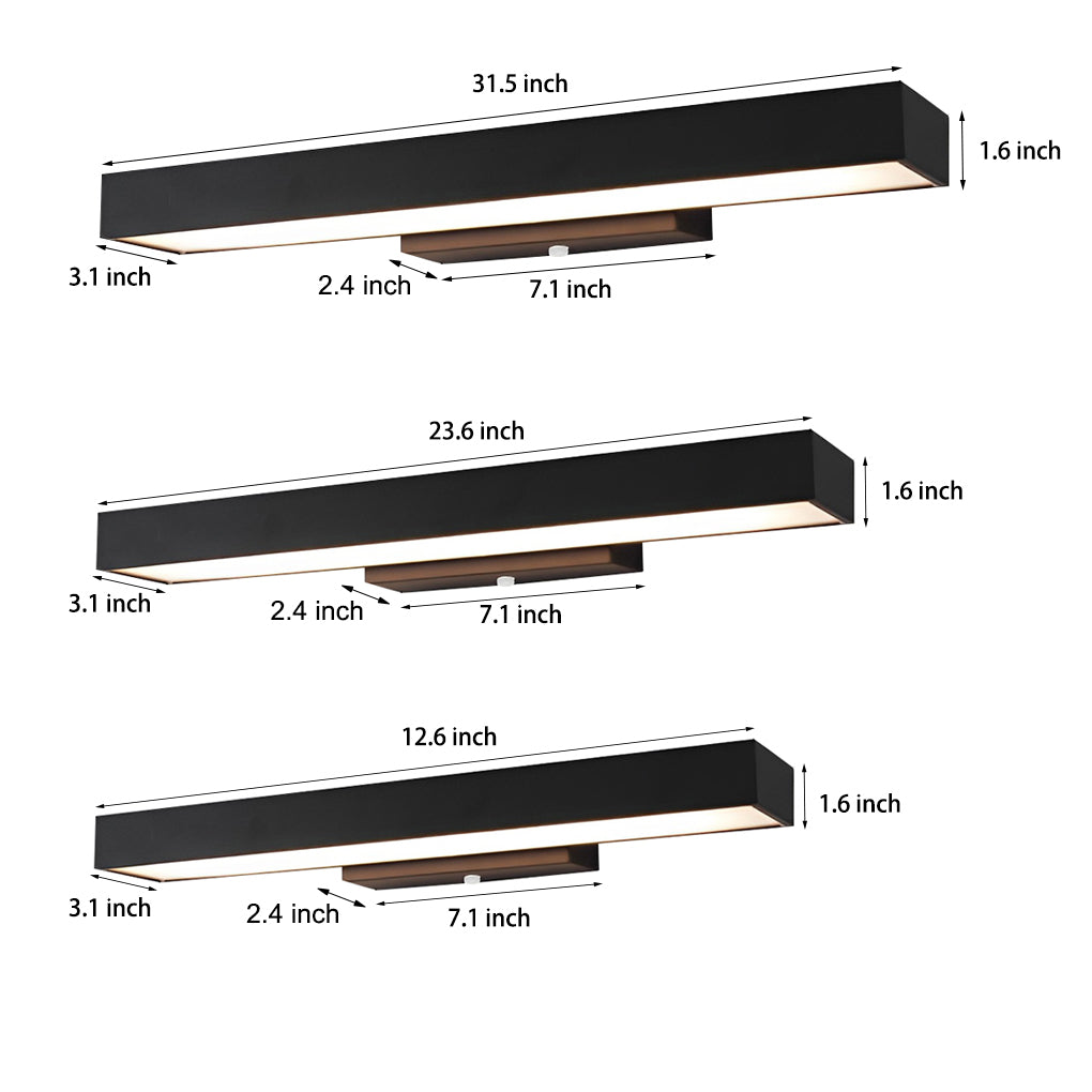 Argus Modern Linear Outdoor Wall Light | Black Stainless Steel LED Wall Sconce, Waterproof, Motion Sensor Option