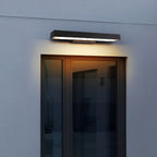 Argus Modern Linear Outdoor Wall Light | Black Stainless Steel LED Wall Sconce, Waterproof, Motion Sensor Option