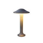 Morel Modern Mushroom Path Light | Gray Aluminum Outdoor LED Landscape Light, Warm White