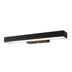 Argus Modern Linear Outdoor Wall Light | Black Stainless Steel LED Wall Sconce, Waterproof, Motion Sensor Option