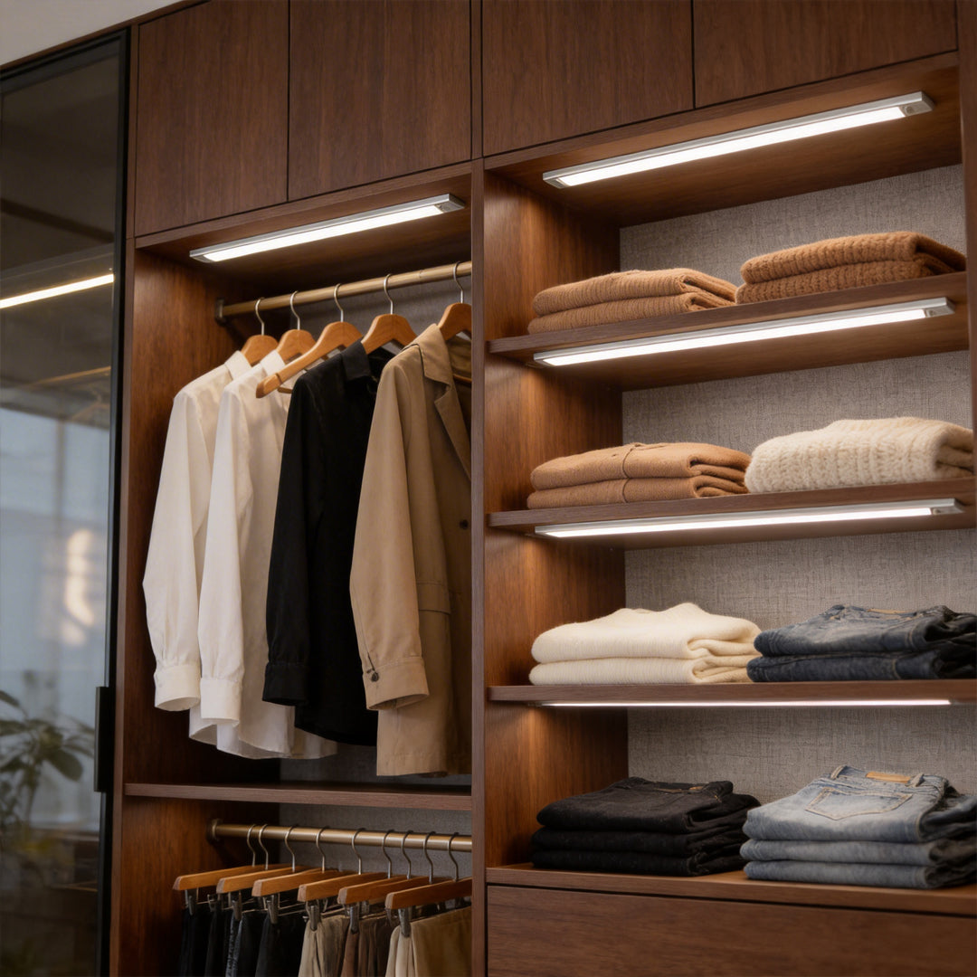 Vela Wireless Under Cabinet Lighting | Rechargeable Motion Sensor LED Light Bar for Kitchen, Closet and Stairs