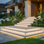Stairline Recessed LED Strip Lights Outdoor | Under-Tread Stair and Deck Lighting, Waterproof Flexible Strip
