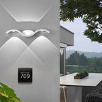 Tidal Wave Up Down Wall Sconce | Modern Die-Cast Aluminum LED Wall Light, Indoor and Outdoor