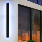 Linea Modern Outdoor Linear Wall Light | Slim Black LED Bar Wall Sconce, Waterproof, RGB or 3-Step