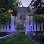 Nox Mosquito Trap Path Light | Purple LED Outdoor Garden Lantern, Black, Waterproof