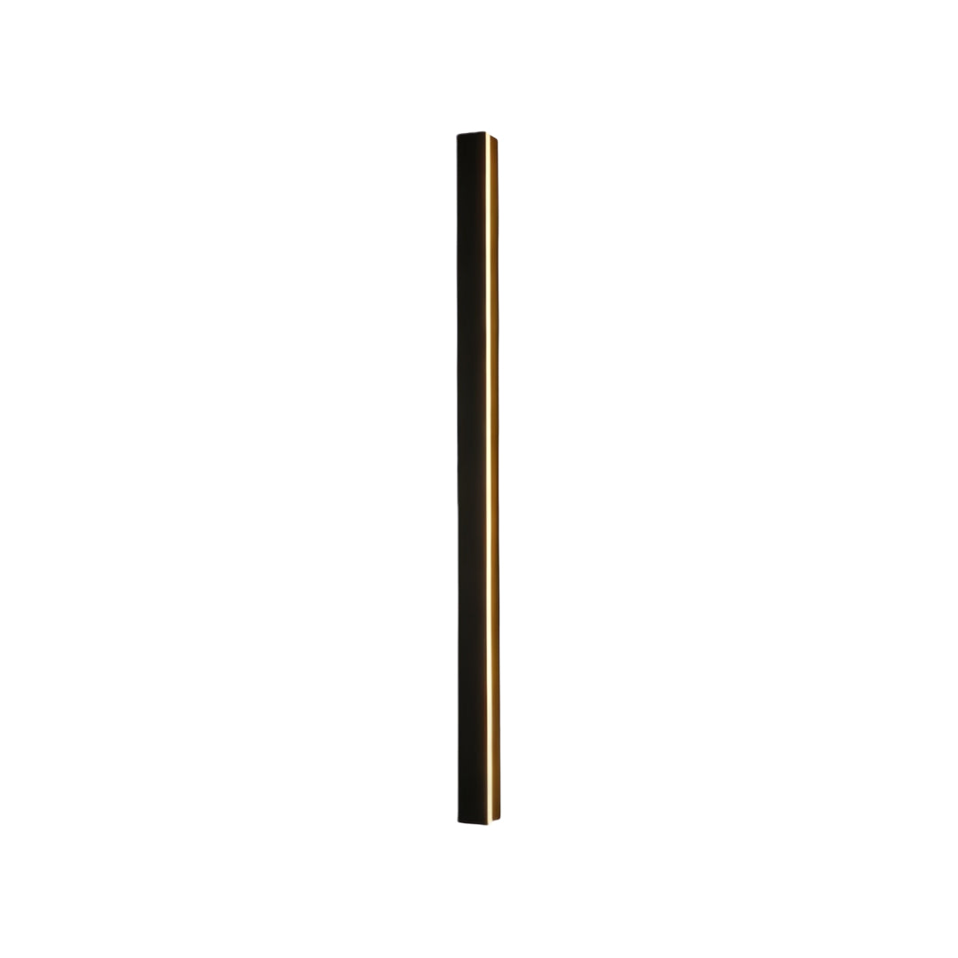 Axis Modern Linear Outdoor Wall Sconce | Slim Black Aluminum LED Bar, Waterproof, Dimmable