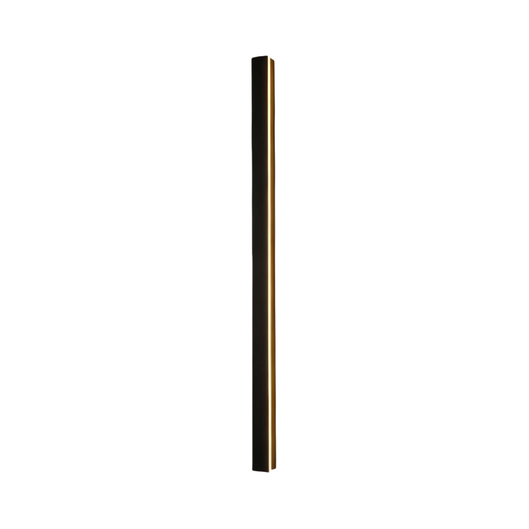 Axis Modern Linear Outdoor Wall Sconce | Slim Black Aluminum LED Bar, Waterproof, Dimmable