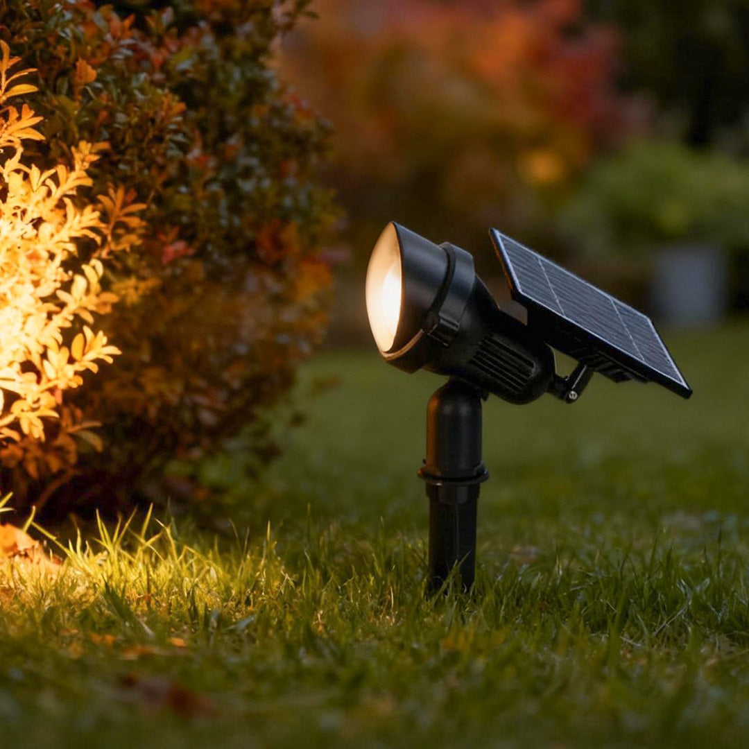 Beacon Solar Spot Lights Outdoor | Adjustable Aluminum Landscape Uplight for Trees and Gardens