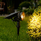Beacon Solar Spot Lights Outdoor | Adjustable Aluminum Landscape Uplight for Trees and Gardens