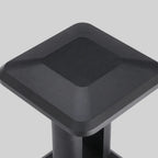 Ridge Modern Gate Pillar Light | Low-Profile Black Aluminum LED Outdoor Post Light, Solar or Hardwired