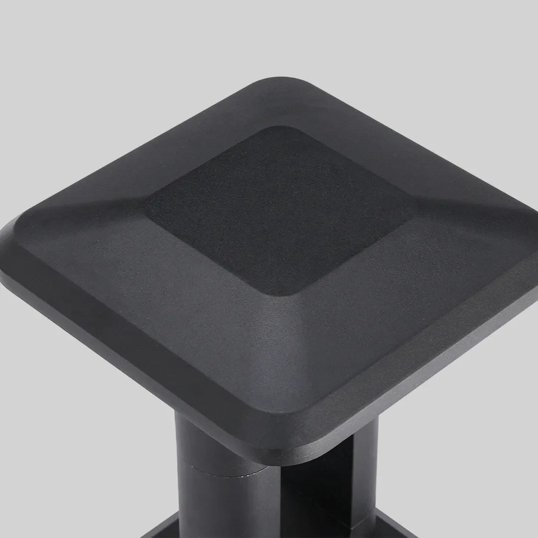 Ridge Modern Gate Pillar Light | Low-Profile Black Aluminum LED Outdoor Post Light, Solar or Hardwired