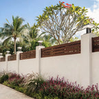 Ridge Modern Gate Pillar Light | Low-Profile Black Aluminum LED Outdoor Post Light, Solar or Hardwired